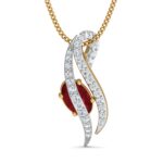18KT Female Daily Wear 1.4 Pendent