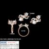 14KT Female Solitaire 3.66 Ring