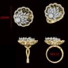 14KT Female Cocktail 7 Ring