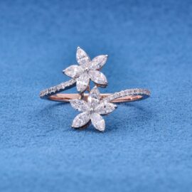 14KT Female Daily Wear 2 Ring