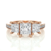 18KT Female Three Stone 4.6 Ring