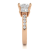 18KT Female Three Stone 4.6 Ring