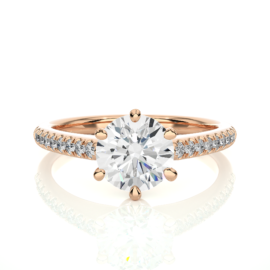 18KT Female Solitaire 3.53 Ring