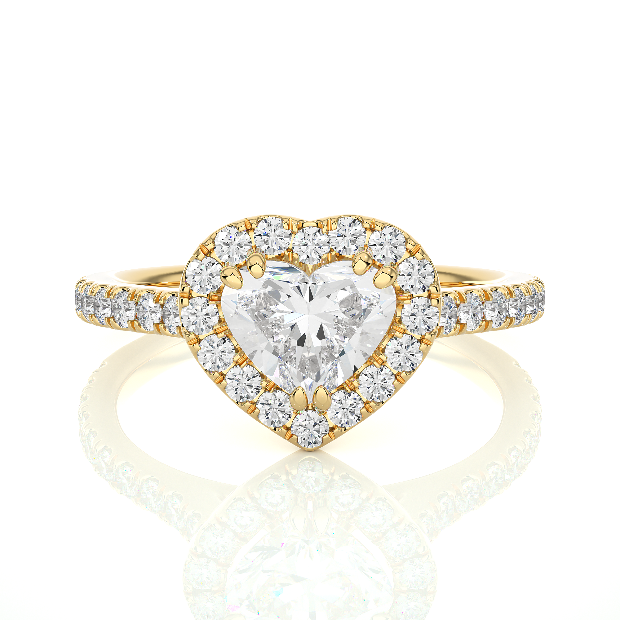 Halo ring for women