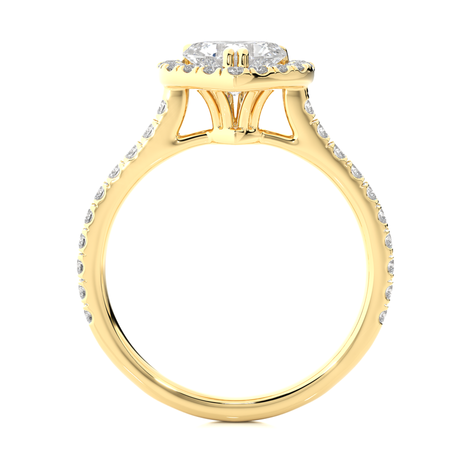 Halo ring for women