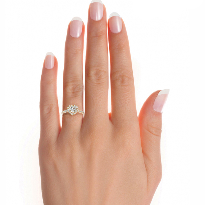Halo ring for women