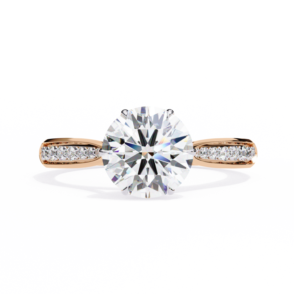 18KT Female Solitaire 3.58 Ring - Image 3