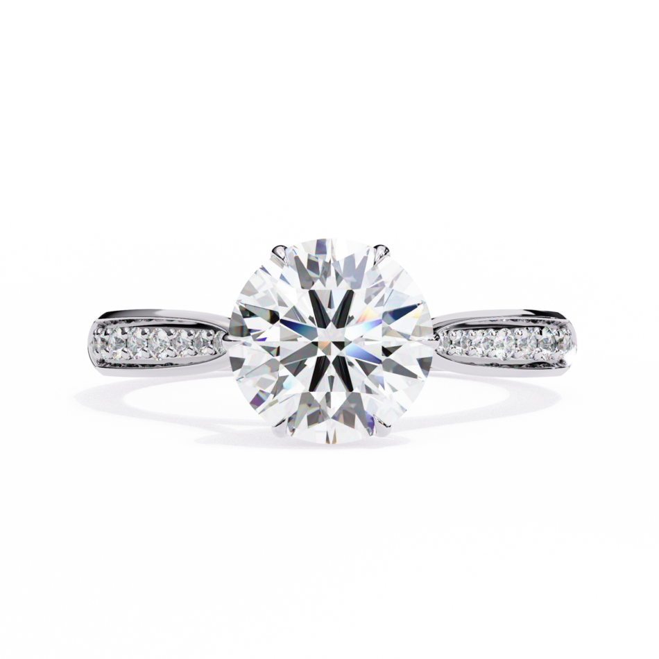 18KT Female Solitaire 3.58 Ring - Image 2