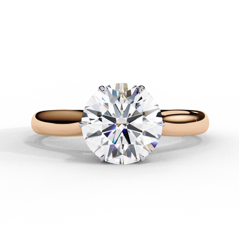 18KT Female Solitaire 3.55 Ring - Image 3