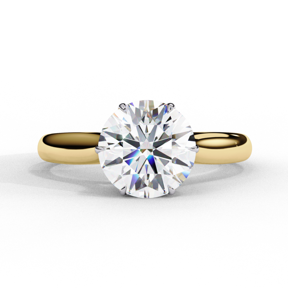 18KT Female Solitaire 3.55 Ring - Image 4