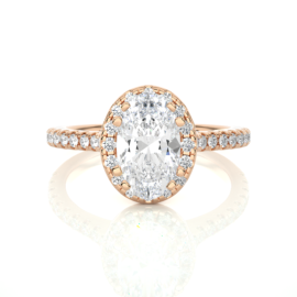 18KT Female Halo 4.46 Ring