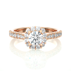 18KT Female Halo 4.9 Ring