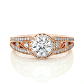 18KT Female Halo 4.11 Ring