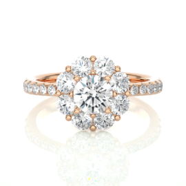 18KT Female Halo 4.47 Ring