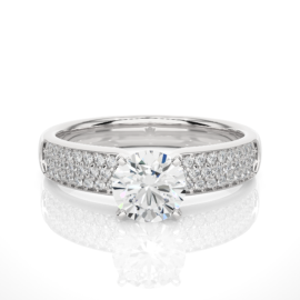 18KT Female Pave 5.49 Ring