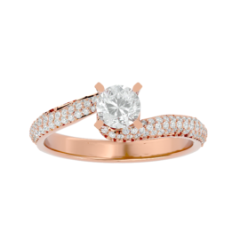 18KT Female Pave 3.84 Ring