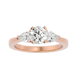18KT Female Three Stone 4.12 Ring
