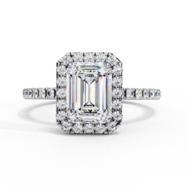 18KT Female Halo 3.3 Ring