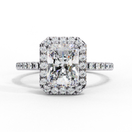18KT Female Halo 3.5 Ring
