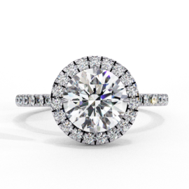 18KT Female Halo 3.62 Ring