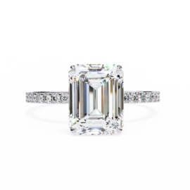 18KT Female Hidden Halo 2.52 Ring