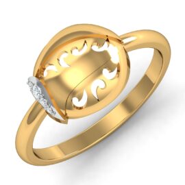 18KT Female Daily Wear 3 Ring