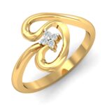 18KT Female Daily Wear 4 Ring