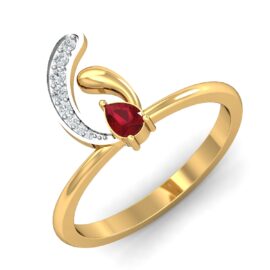 18KT Female Daily Wear 3.4 Ring