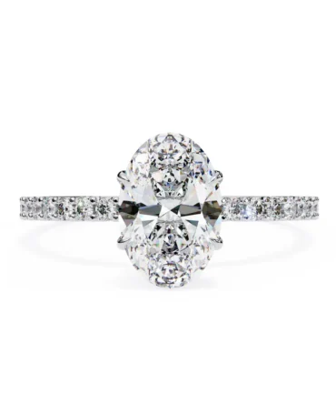FEMALE HIDDEN HALO RING
